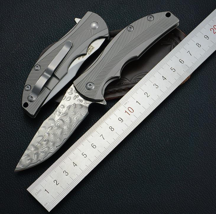 Zero Tolerance  ZT 0606  new D2 Titanium alloy handle ball system no logo folding knife UD19029 